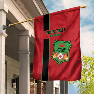 Custom Afro Malawi Football Garden Flag Go Champions - African Pattern