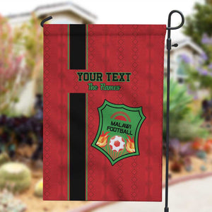 Custom Afro Malawi Football Garden Flag Go Champions - African Pattern