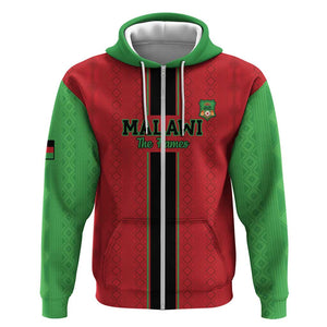 Custom Afro Malawi Football Hoodie Go Champions - African Pattern