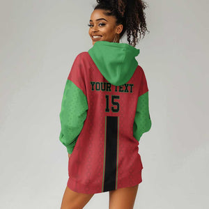 Custom Afro Malawi Football Hoodie Dress Go Champions - African Pattern