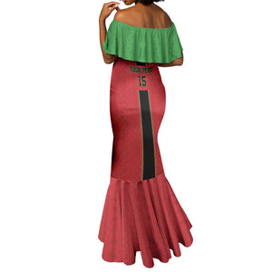 Custom Afro Malawi Football Mermaid Dress Go Champions - African Pattern