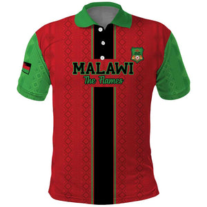 Custom Afro Malawi Football Polo Shirt Go Champions - African Pattern