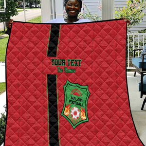 Custom Afro Malawi Football Quilt Go Champions - African Pattern