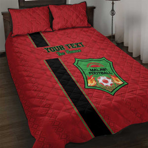 Custom Afro Malawi Football Quilt Bed Set Go Champions - African Pattern