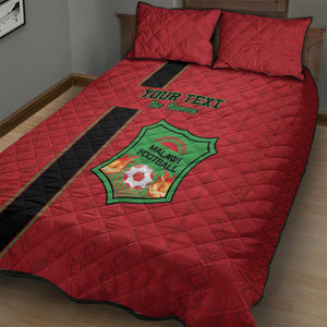 Custom Afro Malawi Football Quilt Bed Set Go Champions - African Pattern