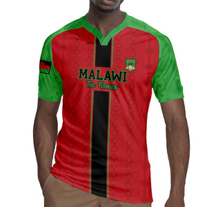 Custom Afro Malawi Football Rugby Jersey Go Champions - African Pattern