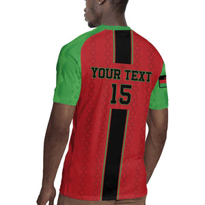 Custom Afro Malawi Football Rugby Jersey Go Champions - African Pattern