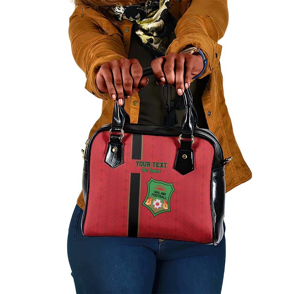 Custom Afro Malawi Football Shoulder Handbag Go Champions - African Pattern