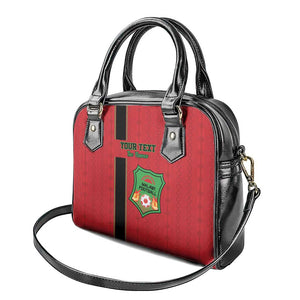 Custom Afro Malawi Football Shoulder Handbag Go Champions - African Pattern