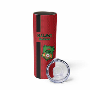 Custom Afro Malawi Football Skinny Tumbler Go Champions - African Pattern