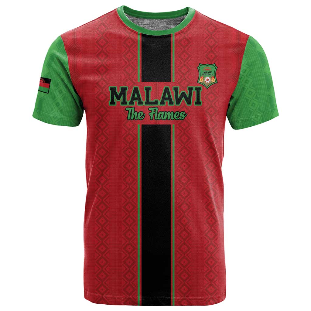 Custom Afro Malawi Football T shirt Go Champions - African Pattern