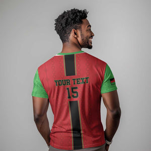 Custom Afro Malawi Football T shirt Go Champions - African Pattern