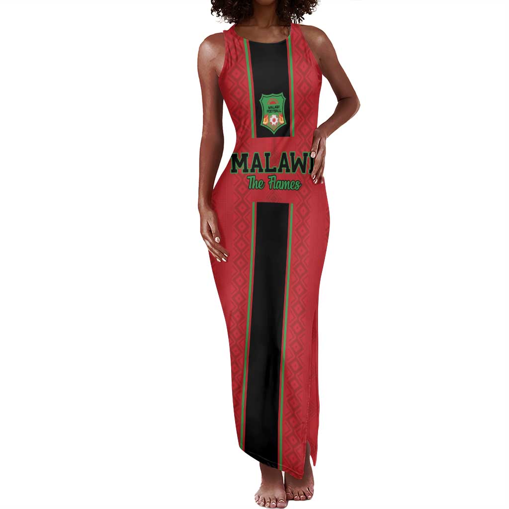 Custom Afro Malawi Football Tank Maxi Dress Go Champions - African Pattern