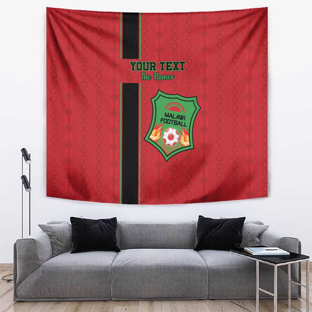 Custom Afro Malawi Football Tapestry Go Champions - African Pattern