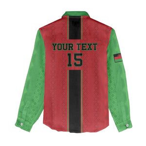 Custom Afro Malawi Football Women Casual Shirt Go Champions - African Pattern