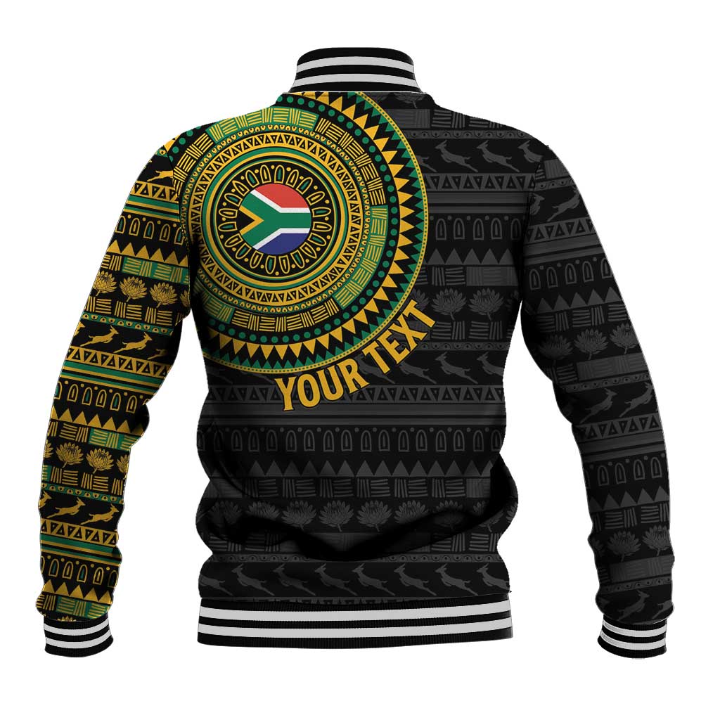 Personalised South Africa African Tribal Pattern Baseball Jacket Chest Arm Tattoo