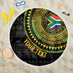 Personalised South Africa African Tribal Pattern Beach Blanket Chest Arm Tattoo