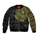 Personalised South Africa African Tribal Pattern Bomber Jacket Chest Arm Tattoo