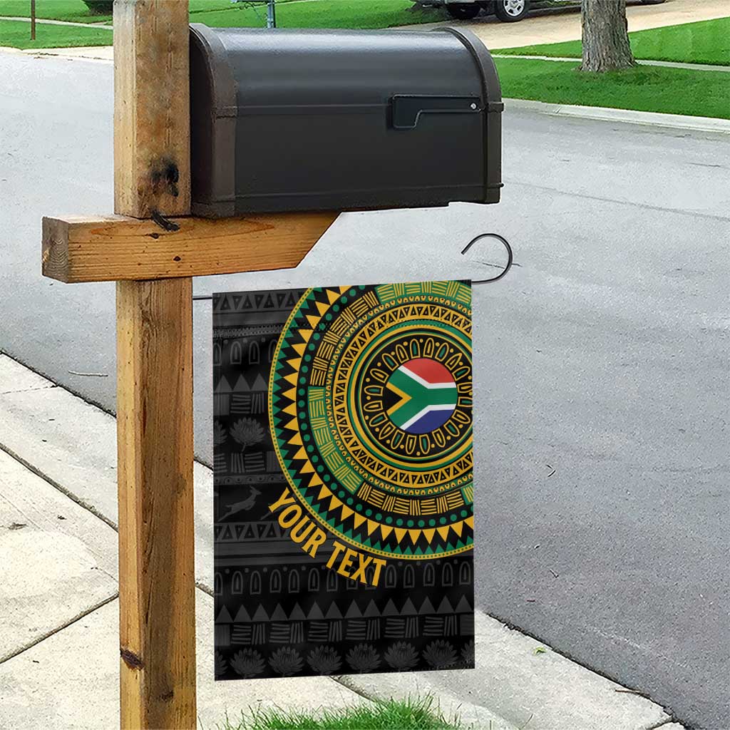 Personalised South Africa African Tribal Pattern Garden Flag Chest Arm Tattoo