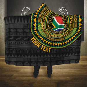 Personalised South Africa African Tribal Pattern Hooded Blanket Chest Arm Tattoo