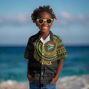 Personalised South Africa African Tribal Pattern Kid Hawaiian Shirt Chest Arm Tattoo