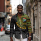 Personalised South Africa African Tribal Pattern Long Sleeve Button Shirt Chest Arm Tattoo