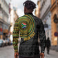 Personalised South Africa African Tribal Pattern Long Sleeve Button Shirt Chest Arm Tattoo