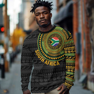 Personalised South Africa African Tribal Pattern Long Sleeve Shirt Chest Arm Tattoo