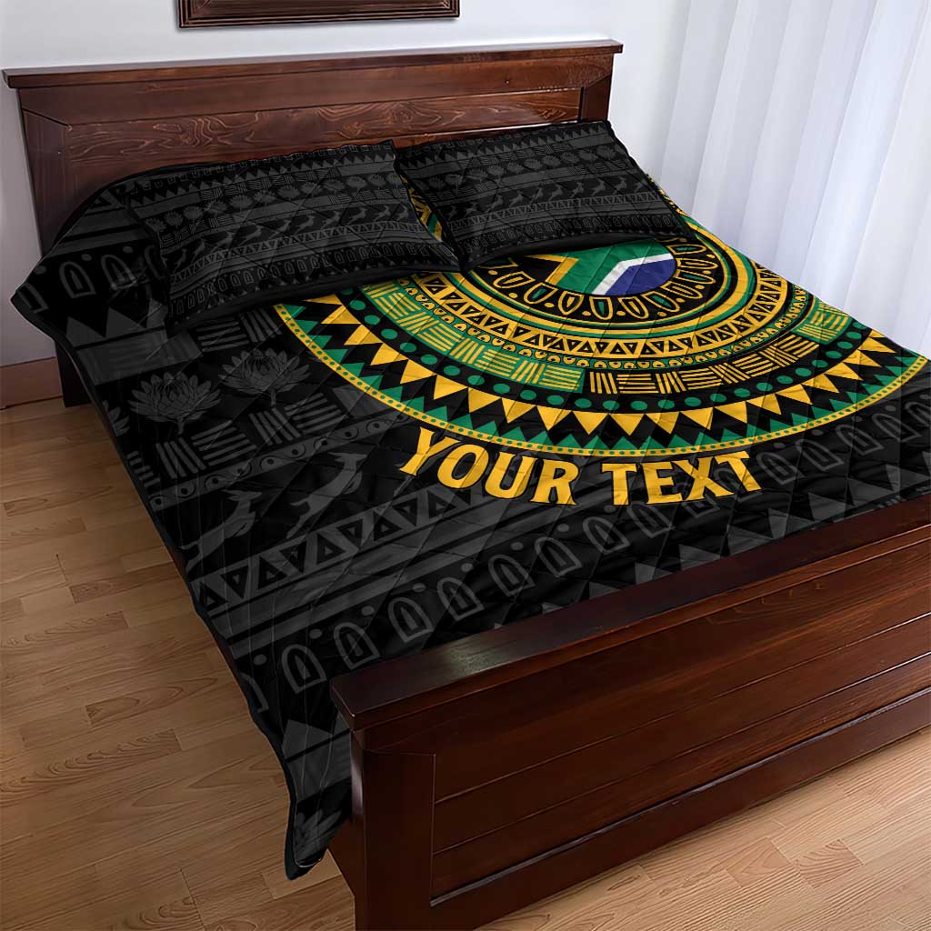 Personalised South Africa African Tribal Pattern Quilt Bed Set Chest Arm Tattoo