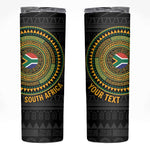 Personalised South Africa African Tribal Pattern Skinny Tumbler Chest Arm Tattoo