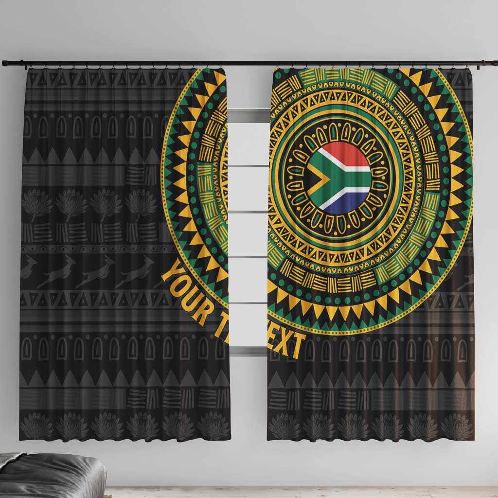 Personalised South Africa African Tribal Pattern Window Curtain Chest Arm Tattoo