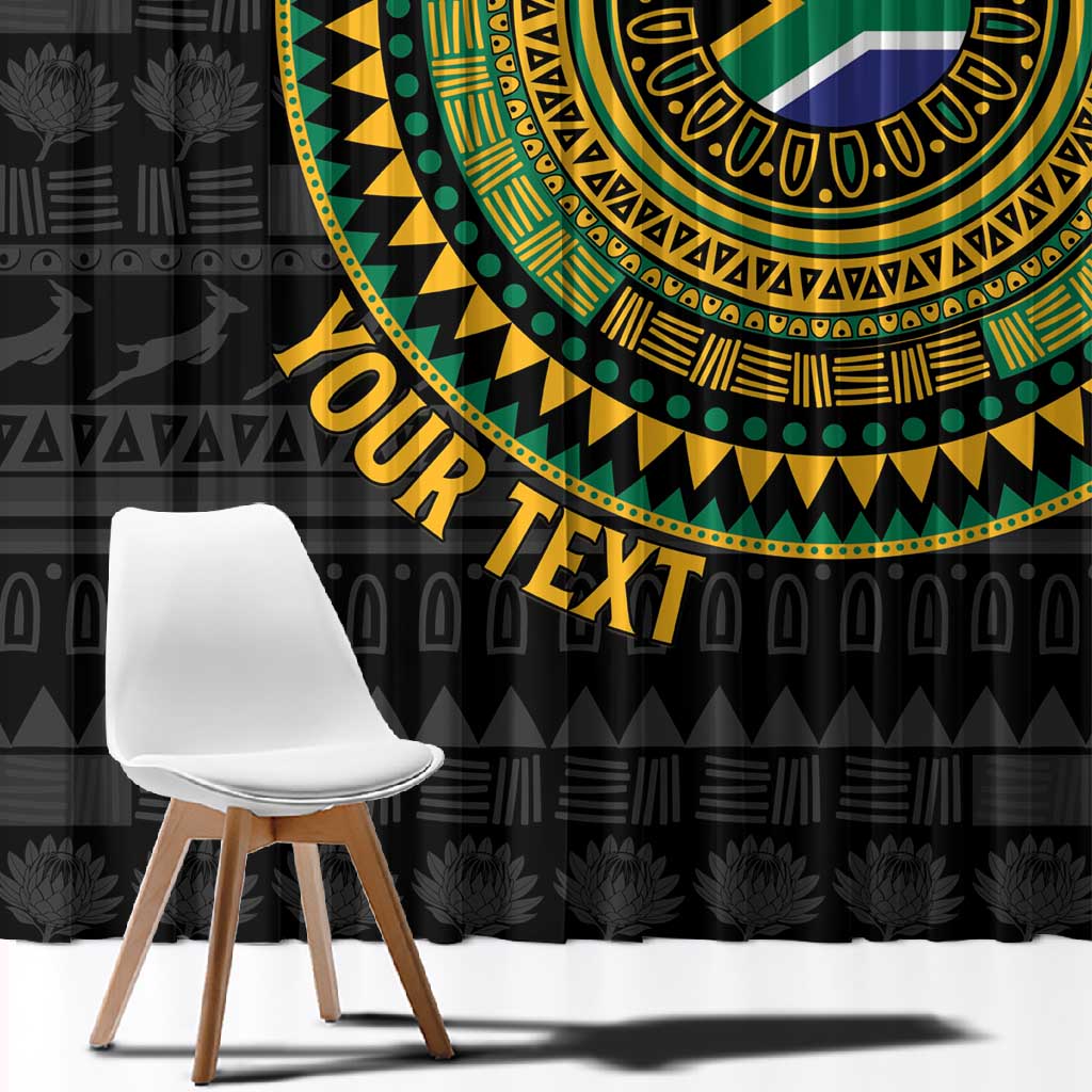 Personalised South Africa African Tribal Pattern Window Curtain Chest Arm Tattoo