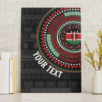 Personalised Kenya African Tribal Pattern Canvas Wall Art Chest Arm Tattoo