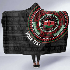 Personalised Kenya African Tribal Pattern Hooded Blanket Chest Arm Tattoo