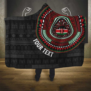 Personalised Kenya African Tribal Pattern Hooded Blanket Chest Arm Tattoo