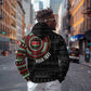 Personalised Kenya African Tribal Pattern Hoodie Chest Arm Tattoo