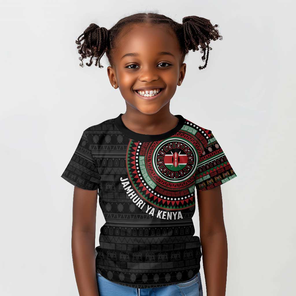 Personalised Kenya African Tribal Pattern Kid T shirt Chest Arm Tattoo