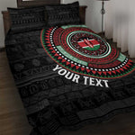 Personalised Kenya African Tribal Pattern Quilt Bed Set Chest Arm Tattoo