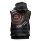 Personalised Kenya African Tribal Pattern Sleeveless Hoodie Chest Arm Tattoo - African Pride
