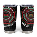 Personalised Kenya African Tribal Pattern Tumbler Cup Chest Arm Tattoo