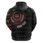 Personalised Kenya African Tribal Pattern Zip Hoodie Chest Arm Tattoo