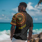 Personalised Ghana African Tribal Mix Kente Patterns Hawaiian Shirt Chest Arm Tattoo
