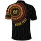 Personalised Ghana African Tribal Mix Kente Patterns Polo Shirt Chest Arm Tattoo