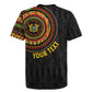 Personalised Ghana African Tribal Mix Kente Patterns Rugby Jersey Chest Arm Tattoo
