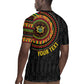 Personalised Ghana African Tribal Mix Kente Patterns Rugby Jersey Chest Arm Tattoo