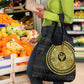 African Adinkra Grocery Bag Sankofa Bird - Gold Version - Chest Arm Tattoo