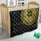 African Adinkra Quilt Sankofa Bird - Gold Version - Chest Arm Tattoo