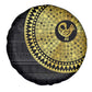 African Adinkra Spare Tire Cover Sankofa Bird - Gold Version - Chest Arm Tattoo