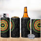 African Sankofa Bird 4 in 1 Can Cooler Tumbler Adinkra Symbols - Chest Arm Tattoo