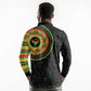 African Sankofa Bird Long Sleeve Polo Shirt Adinkra Symbols - Chest Arm Tattoo
